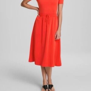 NWT - Spanx Luxe Drape Carryon Skirt - Flowy Lightweight - Poppy - Size XL